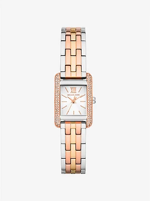 Mini Monroe Pavé Tri-Tone Watch