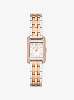 Mini Monroe Pavé Tri-Tone Watch