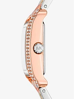 Mini Monroe Pavé Tri-Tone Watch