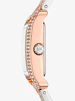 Mini Monroe Pavé Tri-Tone Watch