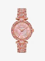 Reloj edición limitada en tono dorado rosa con incrustaciones