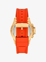 Oversized Everest Gold-Tone and Silicone Watch