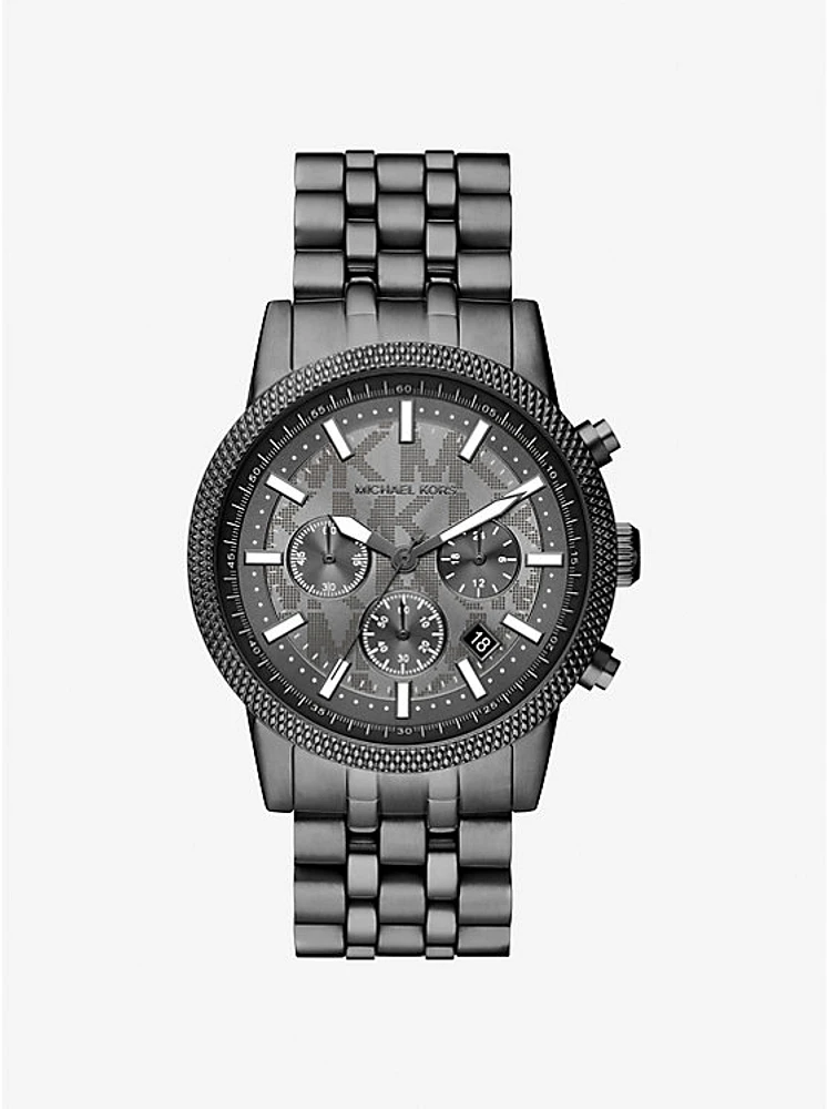 Oversized Hutton Gunmetal Watch