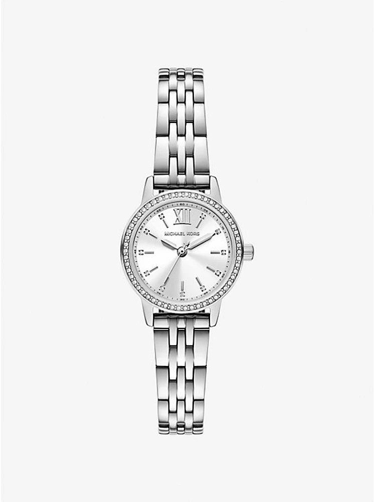 Mini Melissa Pavé Silver-Tone Watch