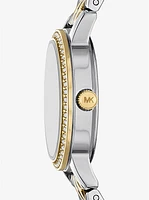 Mini Melissa Pavé Two-Tone Watch