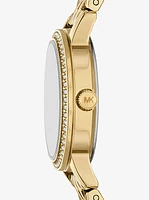 Mini Melissa Pavé Gold-Tone Watch