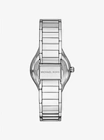 Mini Sylvia Pavé Silver-Tone Watch and Bracelet Gift Set