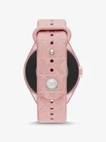 Michael Kors Access Gen 5E MKGO Pink-Tone and Logo Rubber Smartwatch