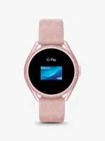 Michael Kors Access Gen 5E MKGO Pink-Tone and Logo Rubber Smartwatch