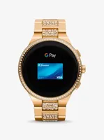 Gen 6 Camille Pavé Gold-Tone Smartwatch