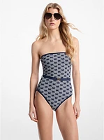Logo Belter Bandeau Swimsuit