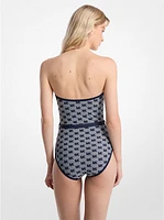 Logo Belter Bandeau Swimsuit