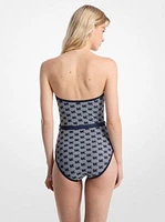 Logo Belter Bandeau Swimsuit