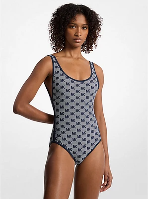 Logo Scoopback Swimsuit