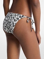 Floral Print Triangle Bikini Bottom
