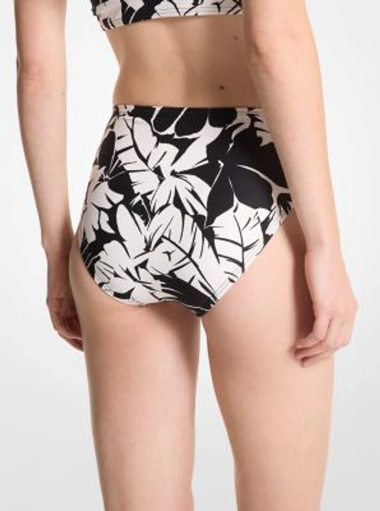 Palm Print Bikini Bottom