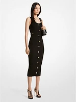 Ribbed Stretch Knit Midi Dress