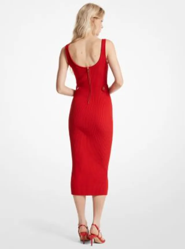 MICHAEL Michael Kors Michl Michl Kors Stretch Knit Dress Red, $190