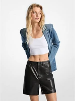 Boyfriend Leather Shorts