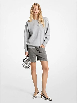 Embossed Logo Crewneck Sweatshirt