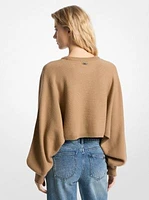 Wool Dolman-Sleeve Sweater