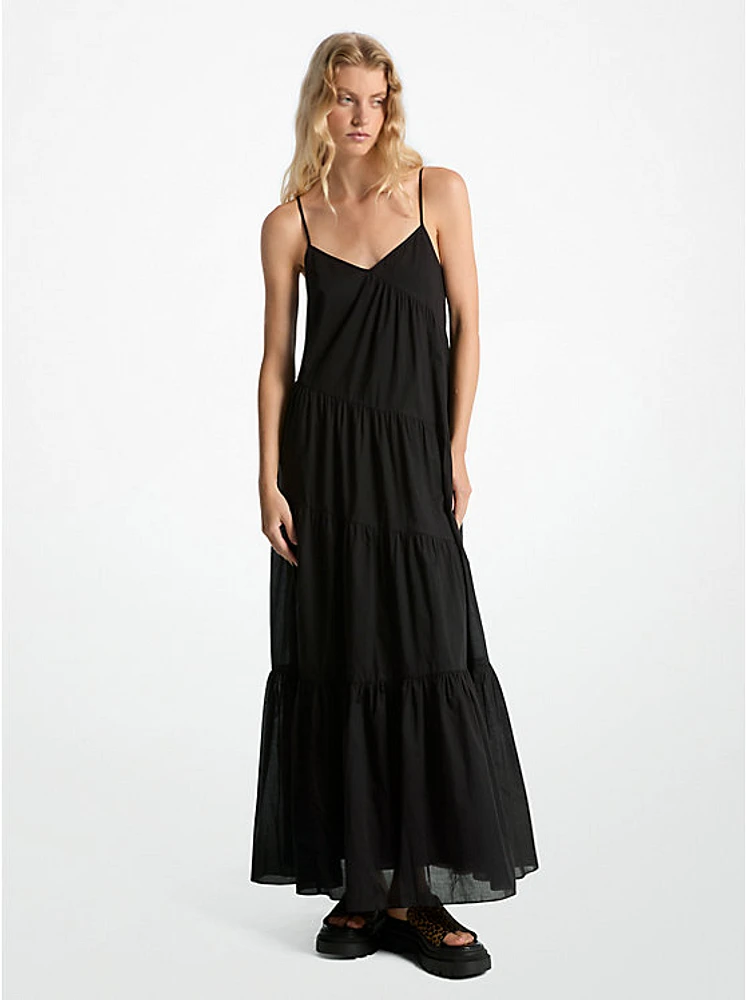 Cotton Tiered Maxi Dress