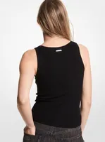 Ribbed Viscose Tank Top