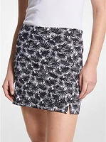 Golf Printed Stretch Knit Skort