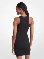 Ribbed Knit Racerback Tank Dress