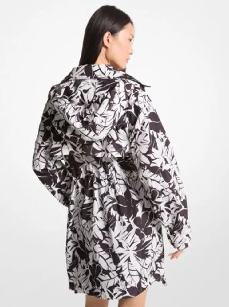 Palm Print Woven Anorak