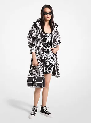 Palm Print Woven Anorak