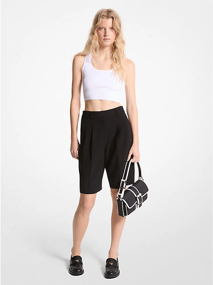 Crepe Bermuda Shorts