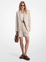 Linen and Cotton Twill Blazer