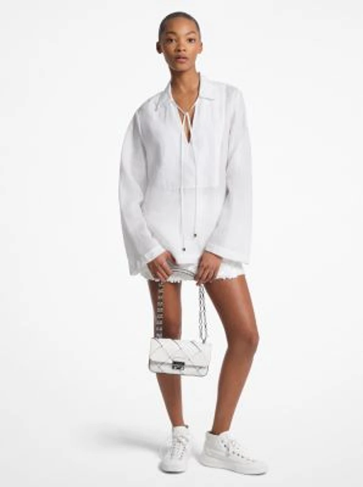 Ramie Collared Tunic Top