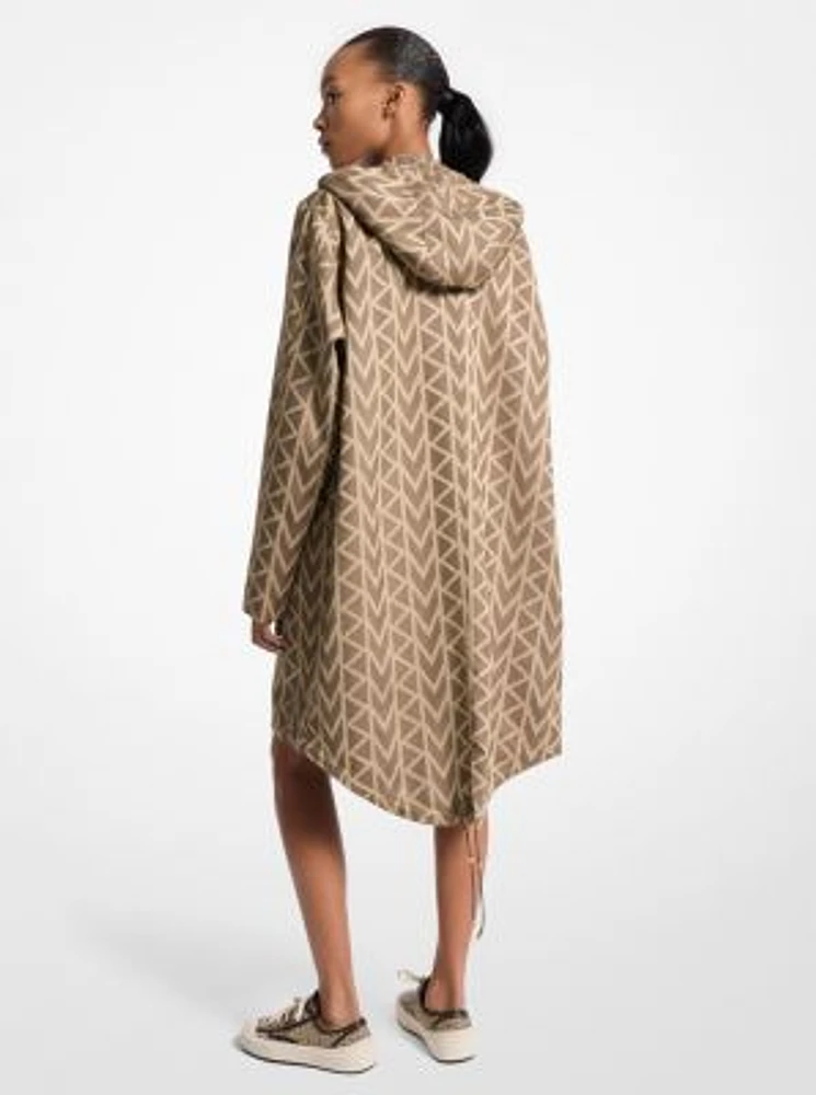 MK2000 Logo Jacquard Oversized Parka