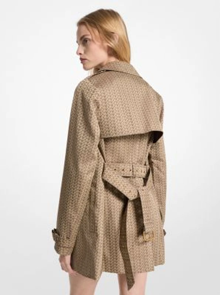 MK2000 Logo Jacquard Trench Coat