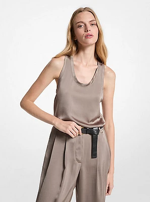 Satin Racerback Tank Top