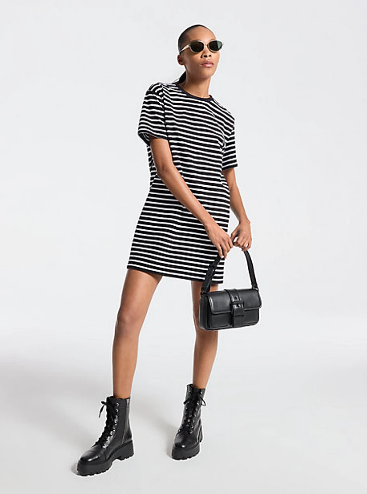Striped Cotton T-Shirt Dress
