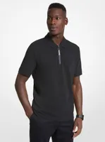 Cotton Half-Zip Polo Shirt