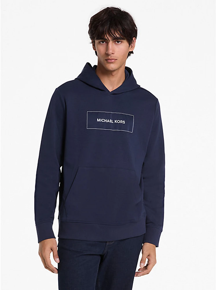 Logo Cotton Blend Hoodie