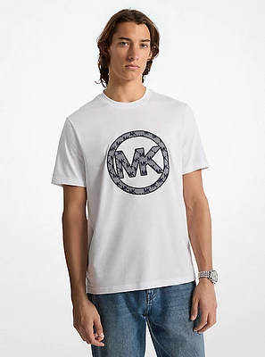 logo jacquard T-shirt