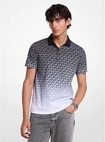 Ombré Signature Logo Cotton Polo Shirt