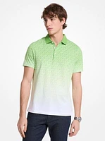 Ombré Signature Logo Cotton Polo Shirt