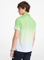 Ombré Signature Logo Cotton Polo Shirt