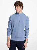 Cotton Quarter-Zip Sweater