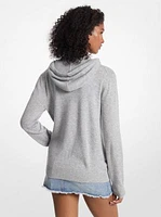 Wool and Cashmere Blend Zip-Up Hoodie