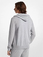 Wool and Cashmere Blend Zip-Up Hoodie