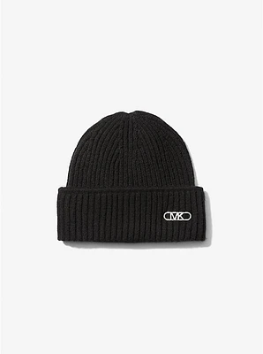 Ribbed Stretch Wool Beanie Hat