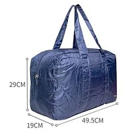 Bolsa De Viaje Minigo Plegable E Impermeable Azul Marino