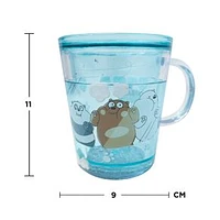 Taza De Doble Capa Con Agua Encapsulada We Bare Bears Azul 260 ml